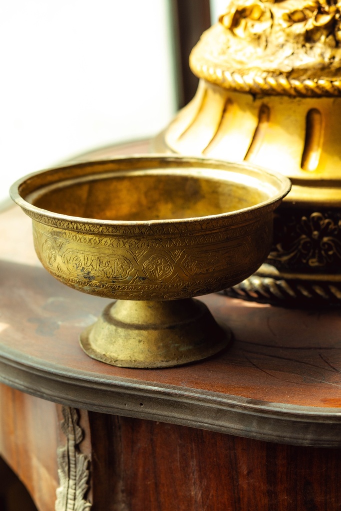 Handcrafted copper plate