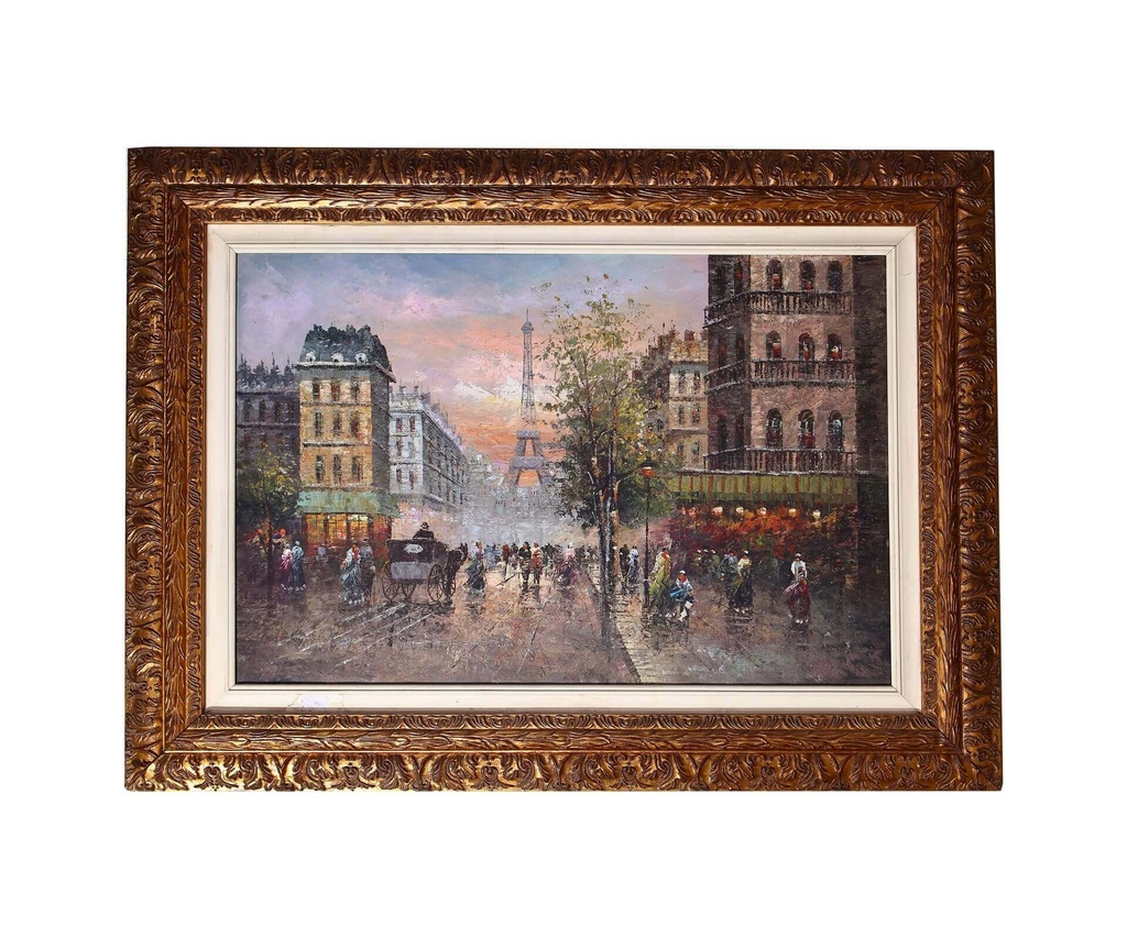 Auction For Oil on canvas